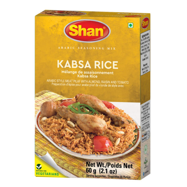 SHAN ARABIC SEASONG MIX KABSA RICE [144X60GM] - Dashmesh