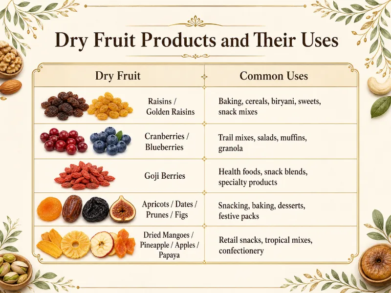dry fruits and nuts