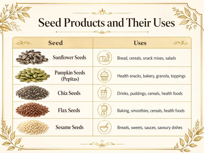 Seed Products and Uses