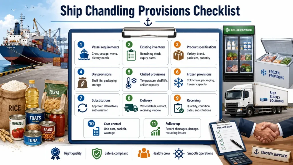 ship chandling provisions